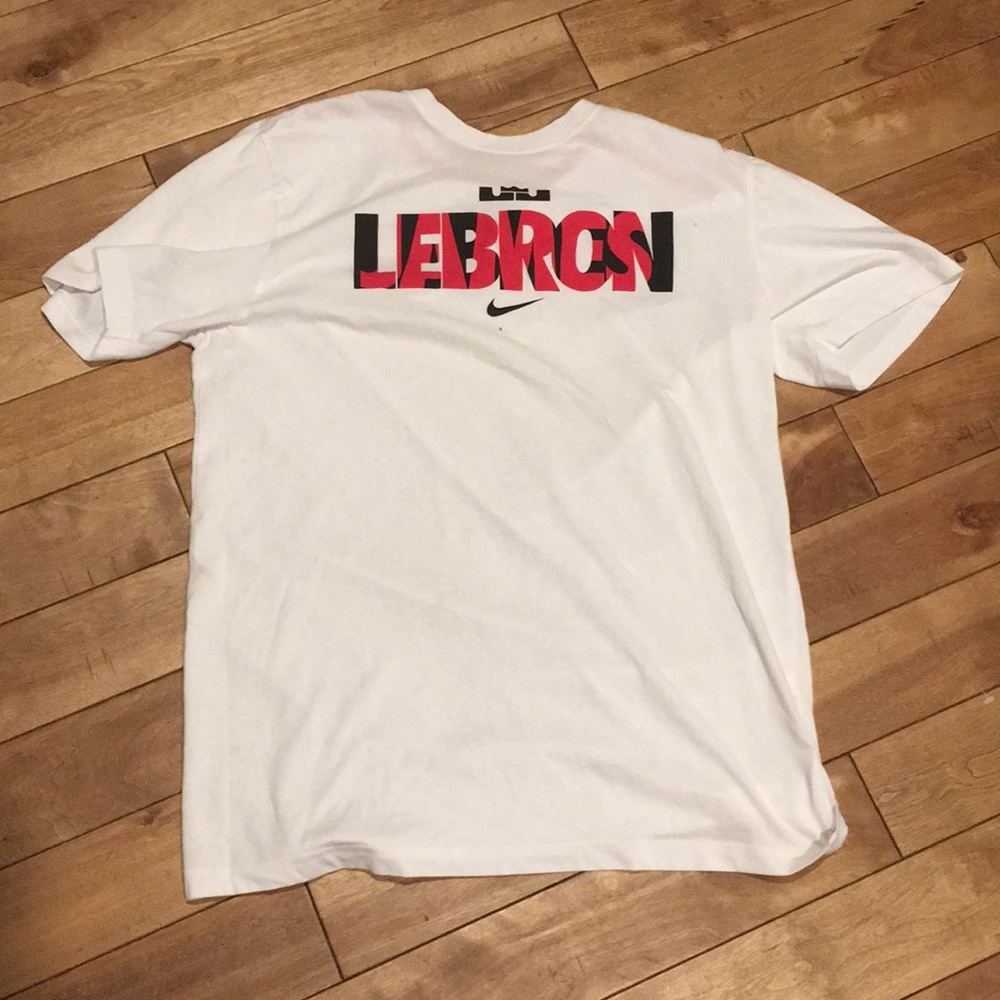White Nike Lebron Tee L